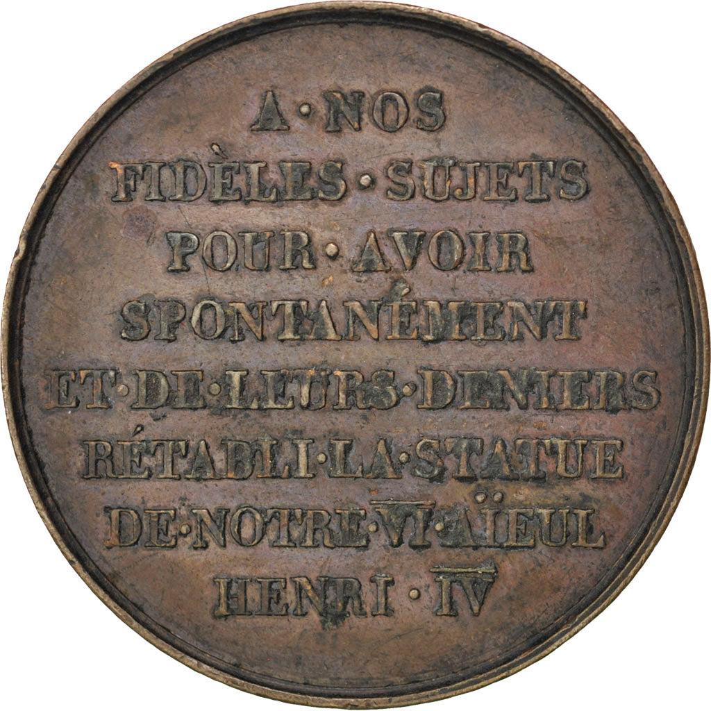 Frankreich, Medaille, Louis XVIII, Kupfer, Gayrard, SS+