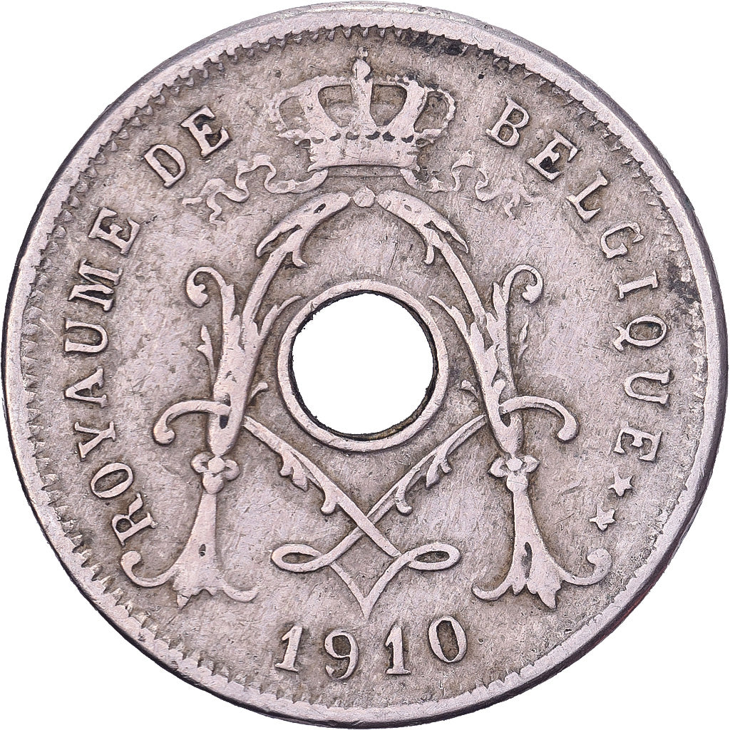 Belgium, Albert I, 5 Centimes, 1910, Brussels, Copper-nickel, EF(40-45), KM:66