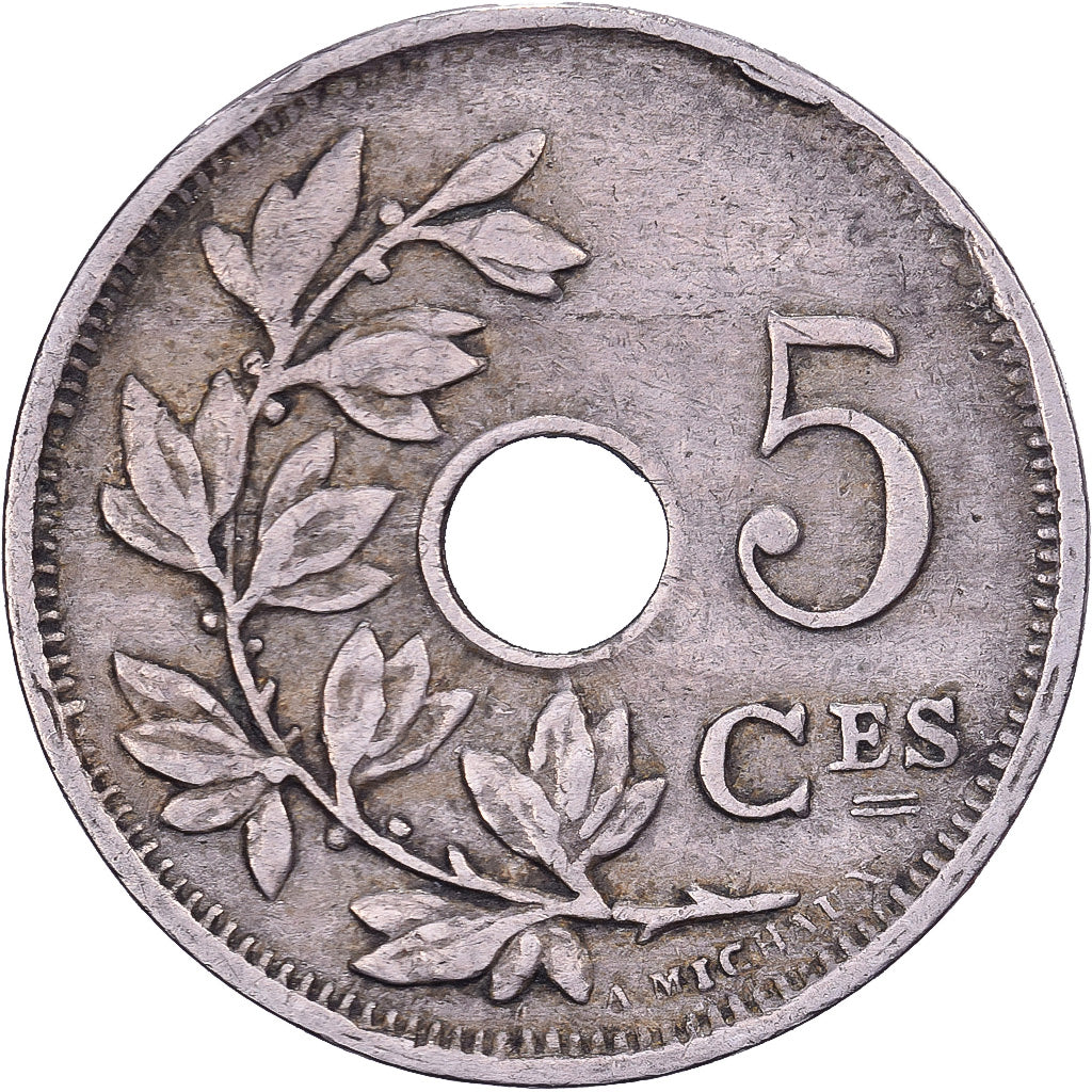 Belgique, Albert I, 5 Centimes, 1923, Bruxelles, Cupro-nickel, TB+, KM:66