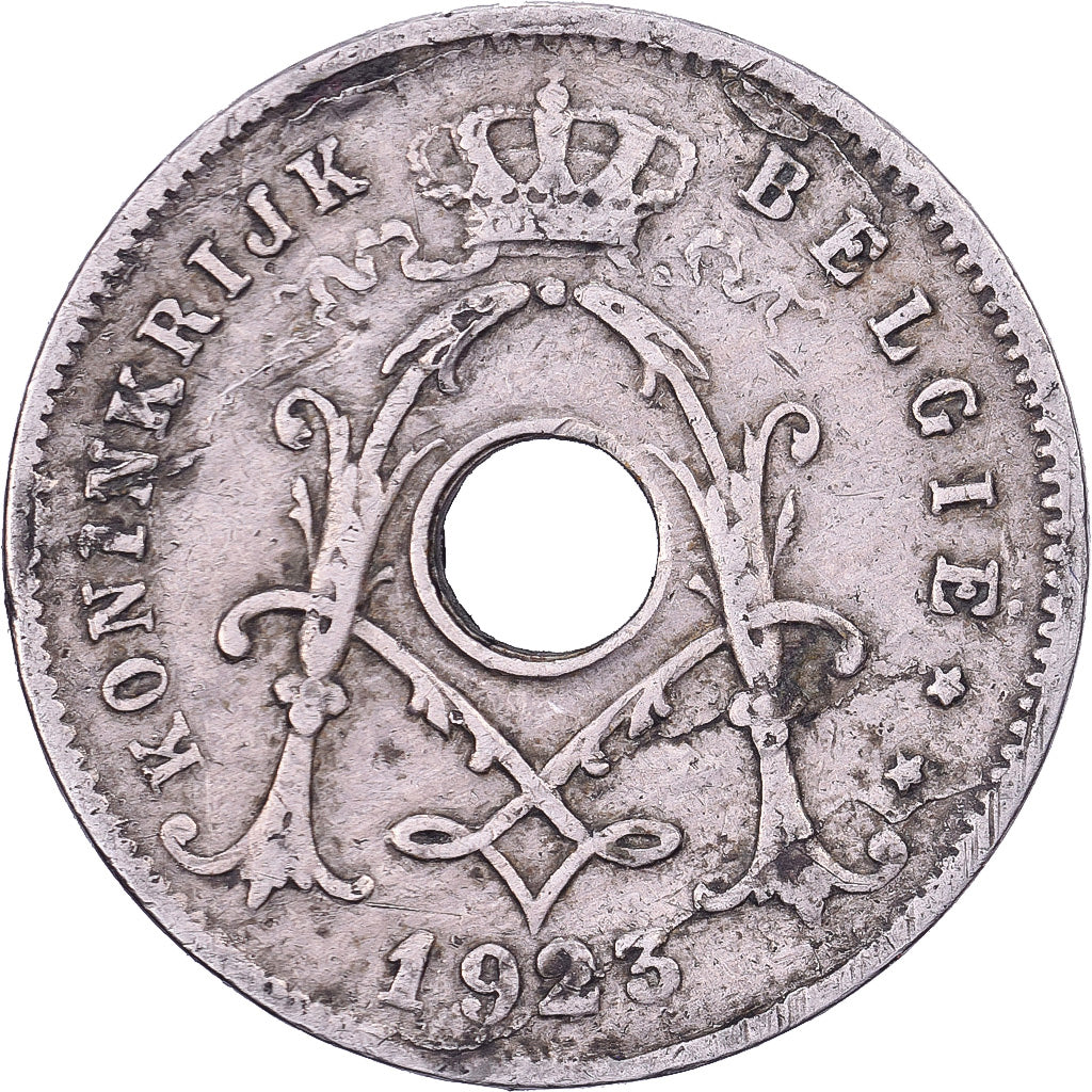 Belgium, Albert I, 5 Centimes, 1923, Brussels, Copper-nickel, VF(30-35), KM:67