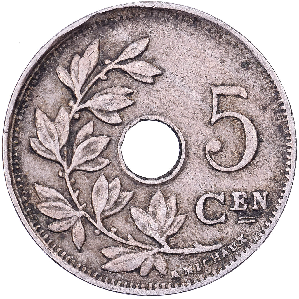 Belgium, Albert I, 5 Centimes, 1923, Brussels, Copper-nickel, VF(30-35), KM:67