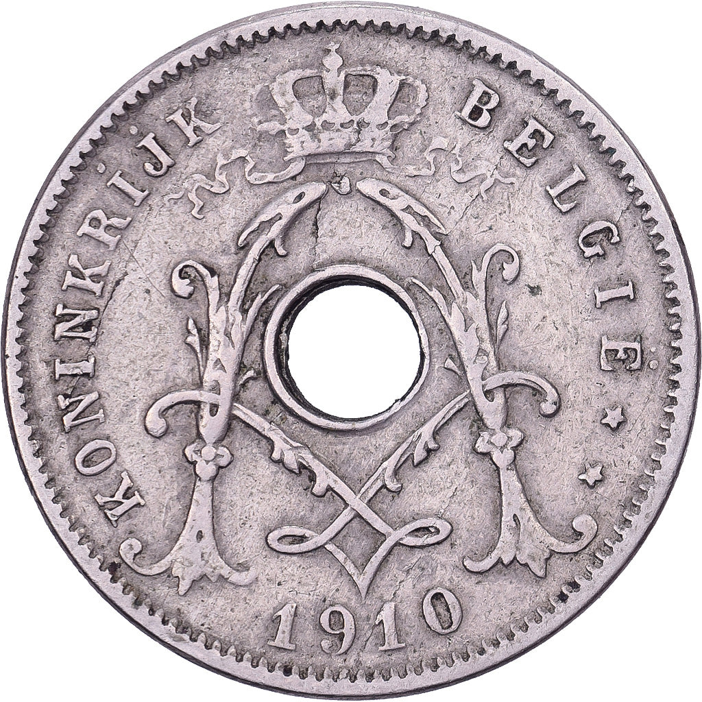 Belgium, Albert I, 5 Centimes, 1910, Brussels, Copper-nickel, EF(40-45), KM:67