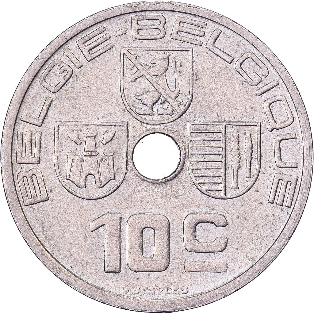 Belgique, Leopold III, 10 Centimes, 1939, Bruxelles, Nickel-Cuivre, TTB+