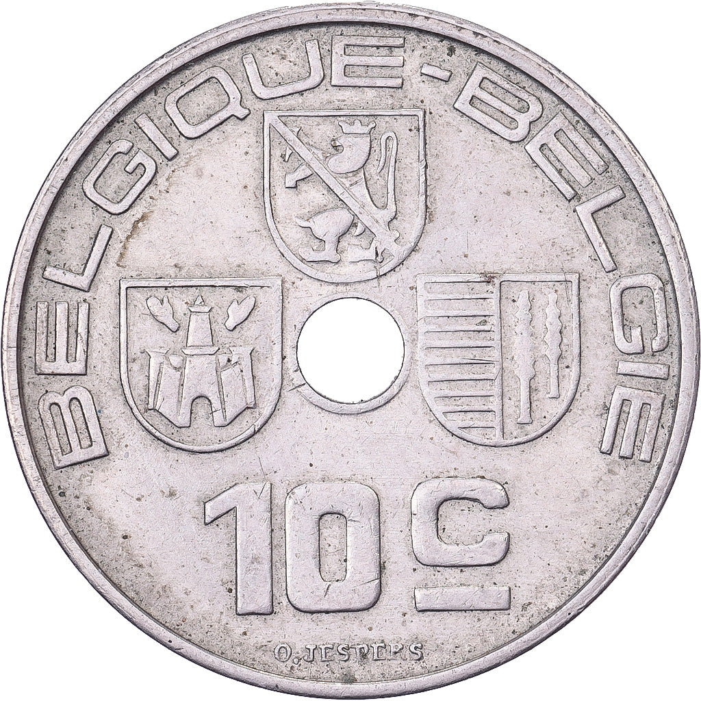 Belgique, Napoléon III, 10 Centimes, 1938, Bruxelles, Nickel-Cuivre, TTB