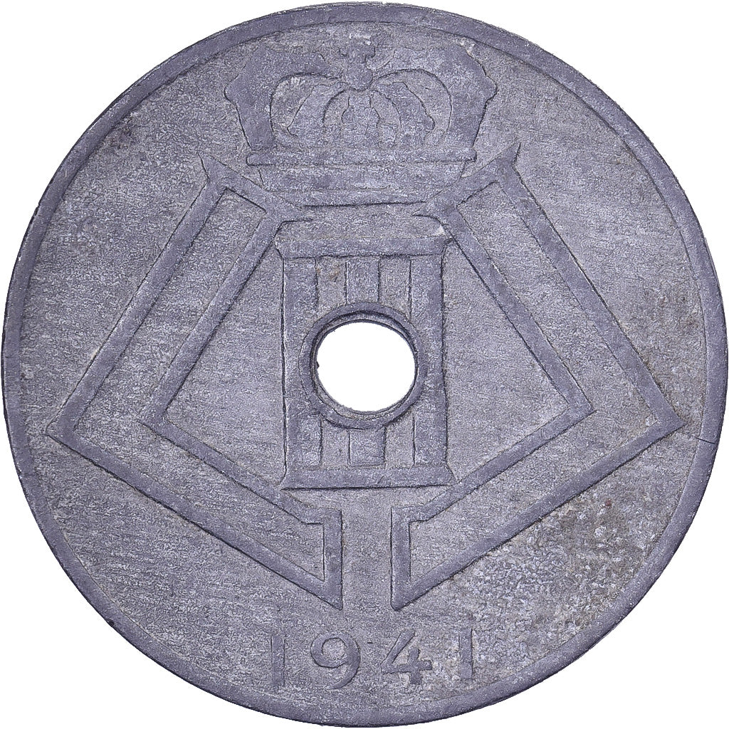 Belgique, Leopold III, 10 Centimes, 1941, Bruxelles, Zinc, TTB, KM:125