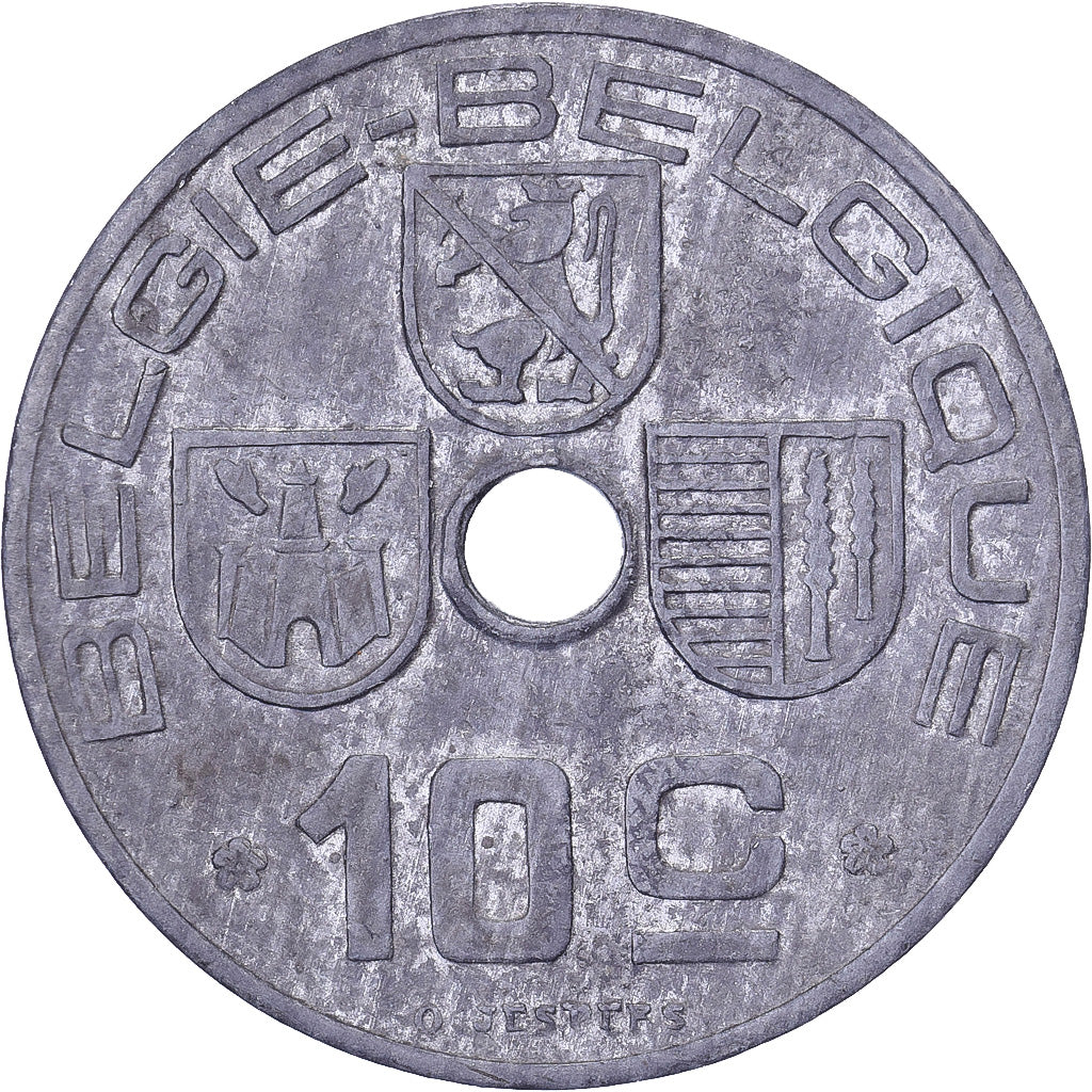 Belgique, Régence Prince Charles, 10 Centimes, 1946, Bruxelles, Zinc, TTB