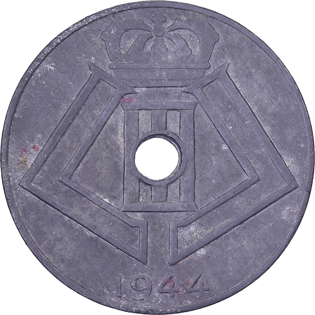 Belgique, Leopold III, 10 Centimes, 1944, Bruxelles, Zinc, TTB, KM:126