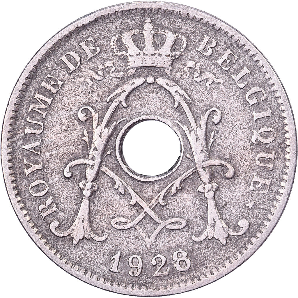 Belgien, Albert I, 10 Centimes, 1928, Brussels, Kupfer-Nickel, SS, KM:85.1