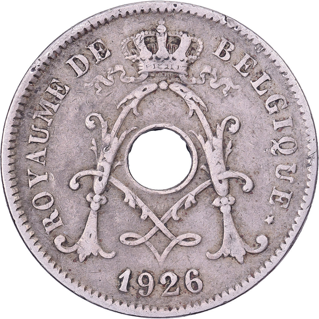 Bélgica, Albert I, 10 Centimes, 1926, Brussels, Cobre-níquel, EF(40-45)