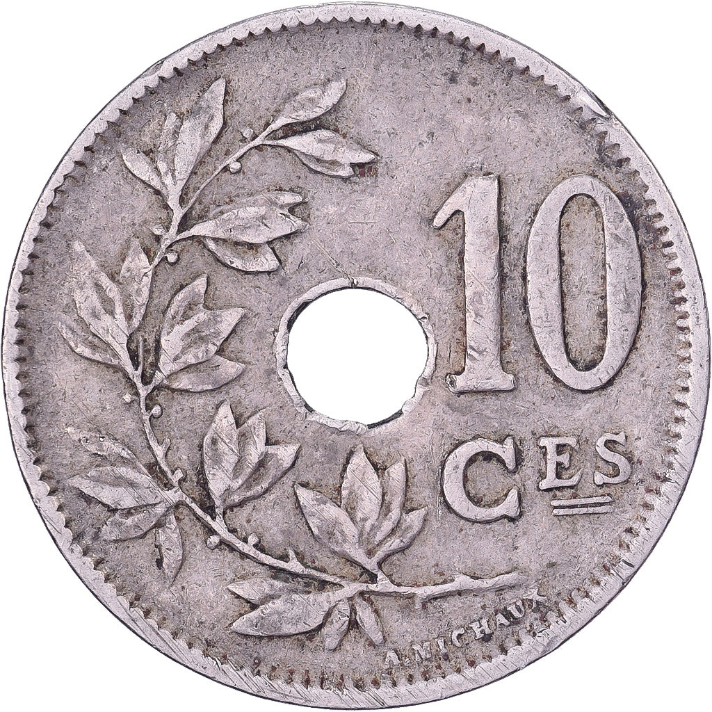 Bélgica, Albert I, 10 Centimes, 1926, Brussels, Cobre-níquel, EF(40-45)