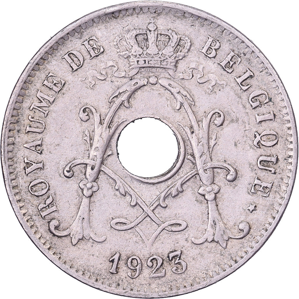 Belgien, Albert I, 10 Centimes, 1923, Brussels, Kupfer-Nickel, SS, KM:85.1