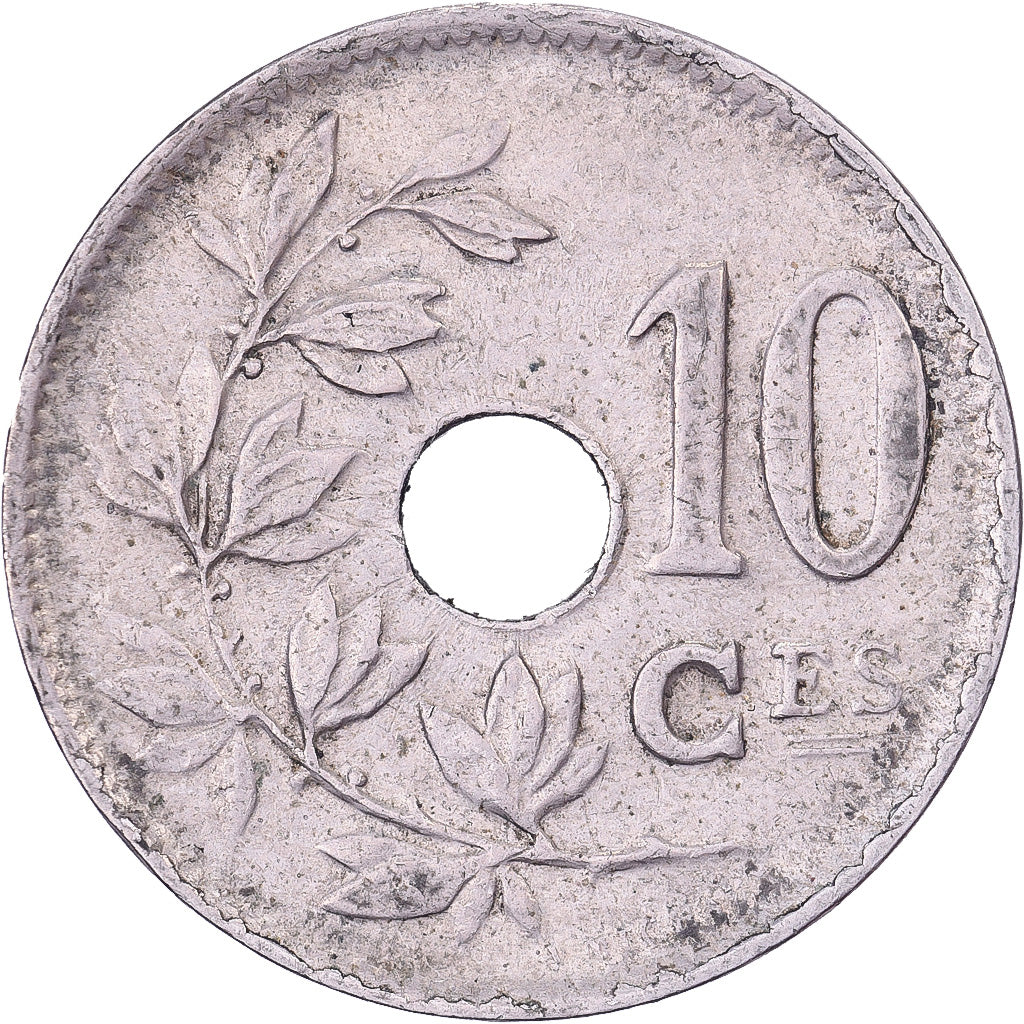 Belgien, Albert I, 10 Centimes, 1923, Brussels, Kupfer-Nickel, SS, KM:85.1