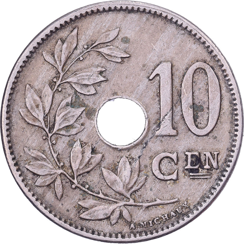 Belgium, Albert I, 10 Centimes, 1921, Brussels, Copper-nickel, EF(40-45), KM:86