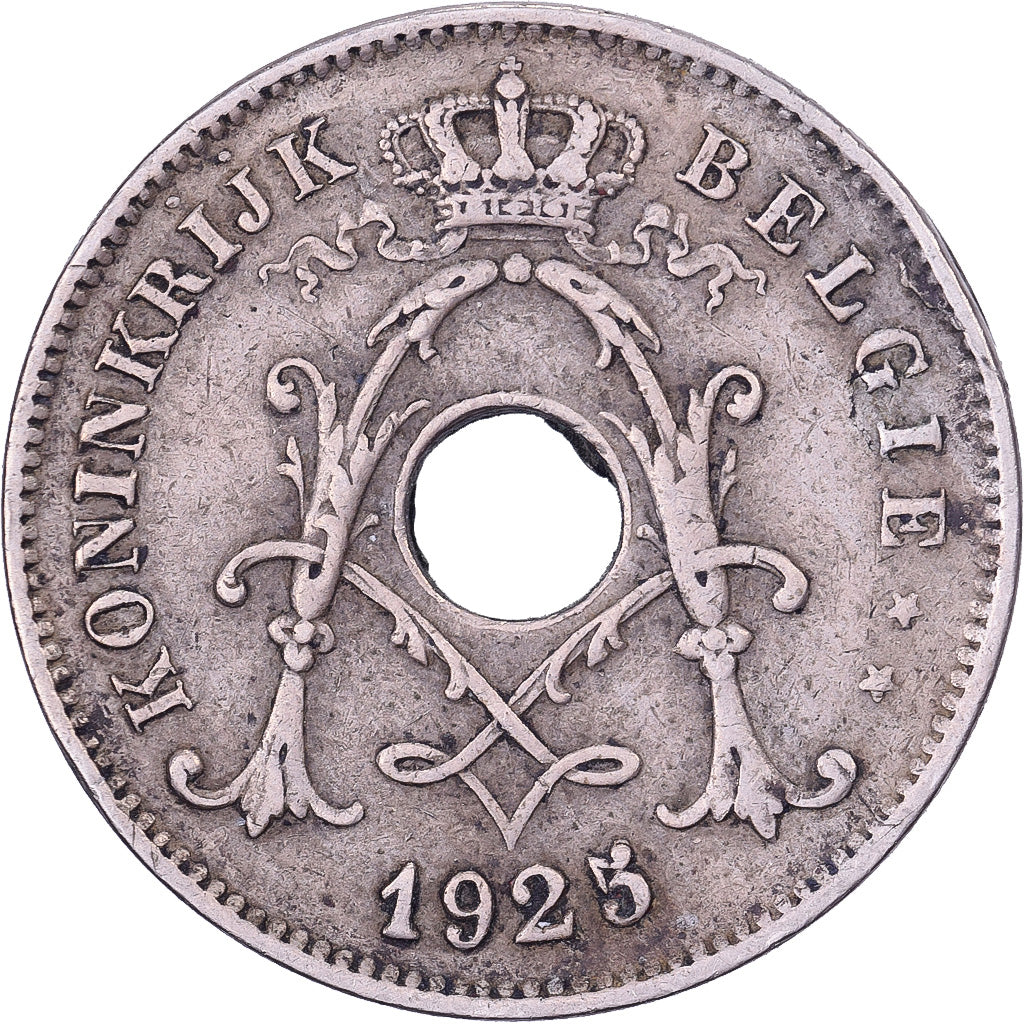 Belgium, Albert I, 10 Centimes, 1925, Brussels, Copper-nickel, EF(40-45), KM:86