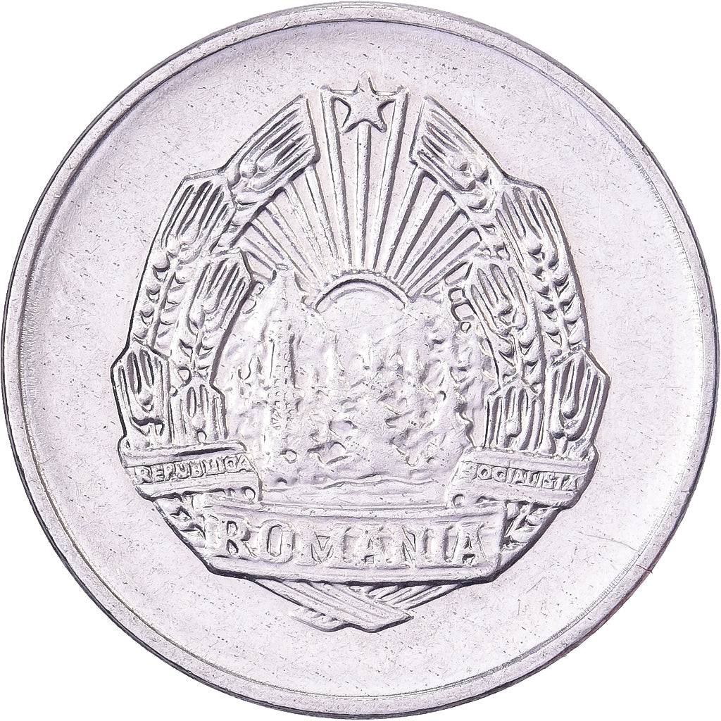 Rumunia, 5 Bani, 1966, Nikiel powlekany stalą, AU(55-58), KM:92