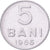 Romania, 5 Bani, 1966, Nickel Clad Steel, AU(55-58), KM:92
