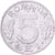 Romania, 5 Lei, 1992, Nickel plated steel, AU(50-53), KM:114