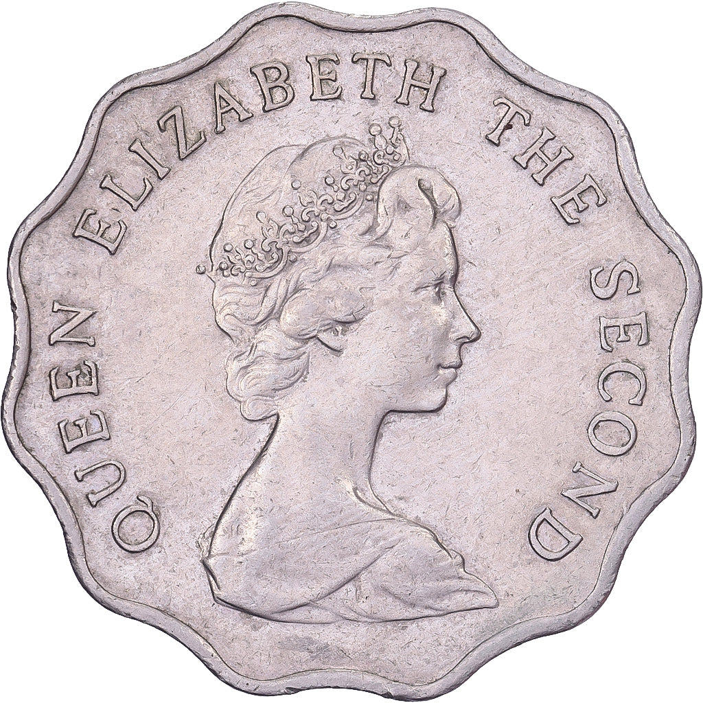 Hong Kong, Elizabeth II, 2 Dollars, 1979, Cobre - níquel, MBC, KM:37