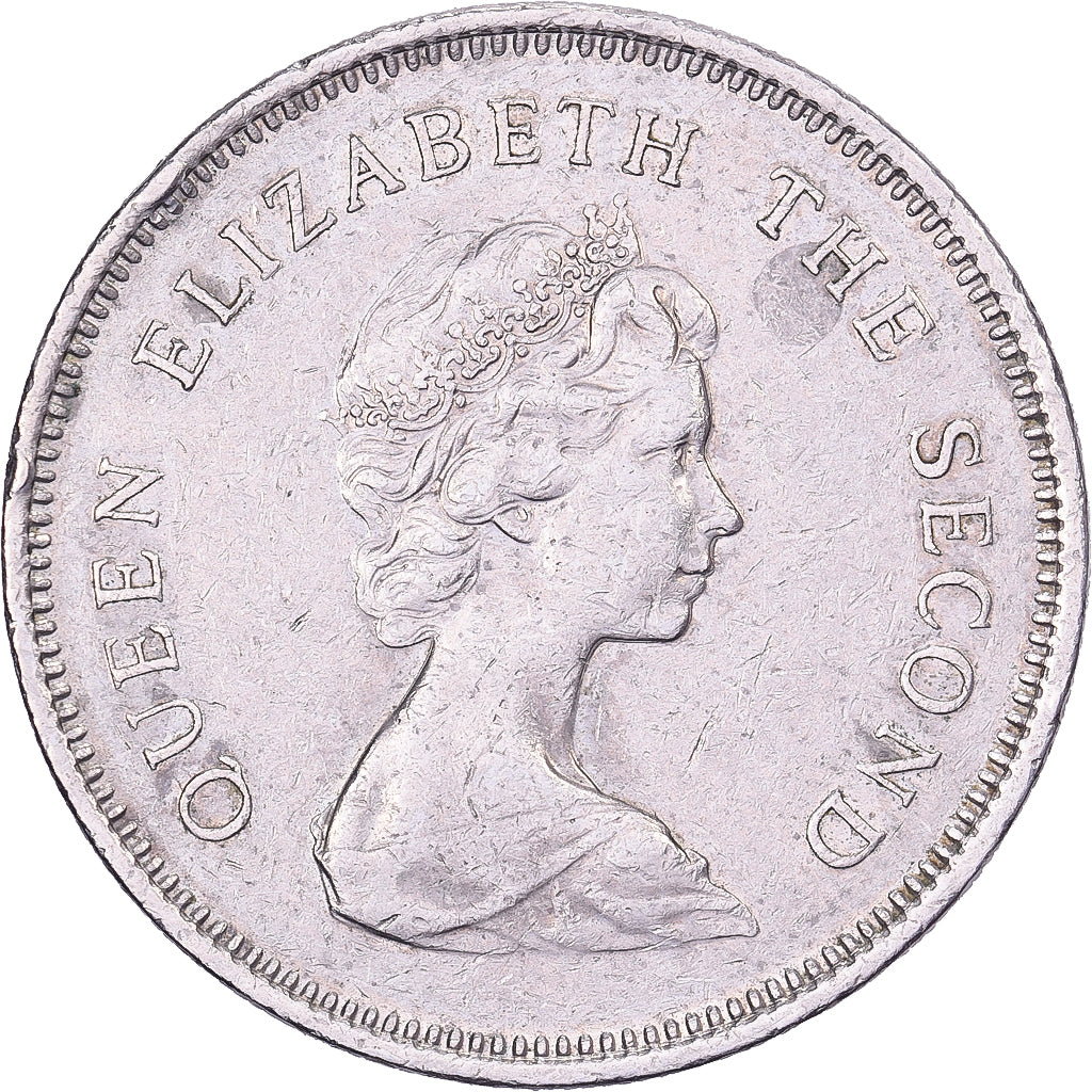 Hong Kong, Elizabeth II, Dollar, 1980, Kupfer-Nickel, SS, KM:43