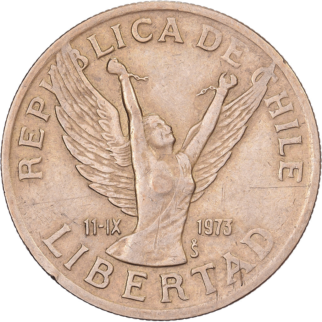 Chile, 10 Pesos, 1988, Santiago, Alumínio-Bronze, EF(40-45), KM:218.2