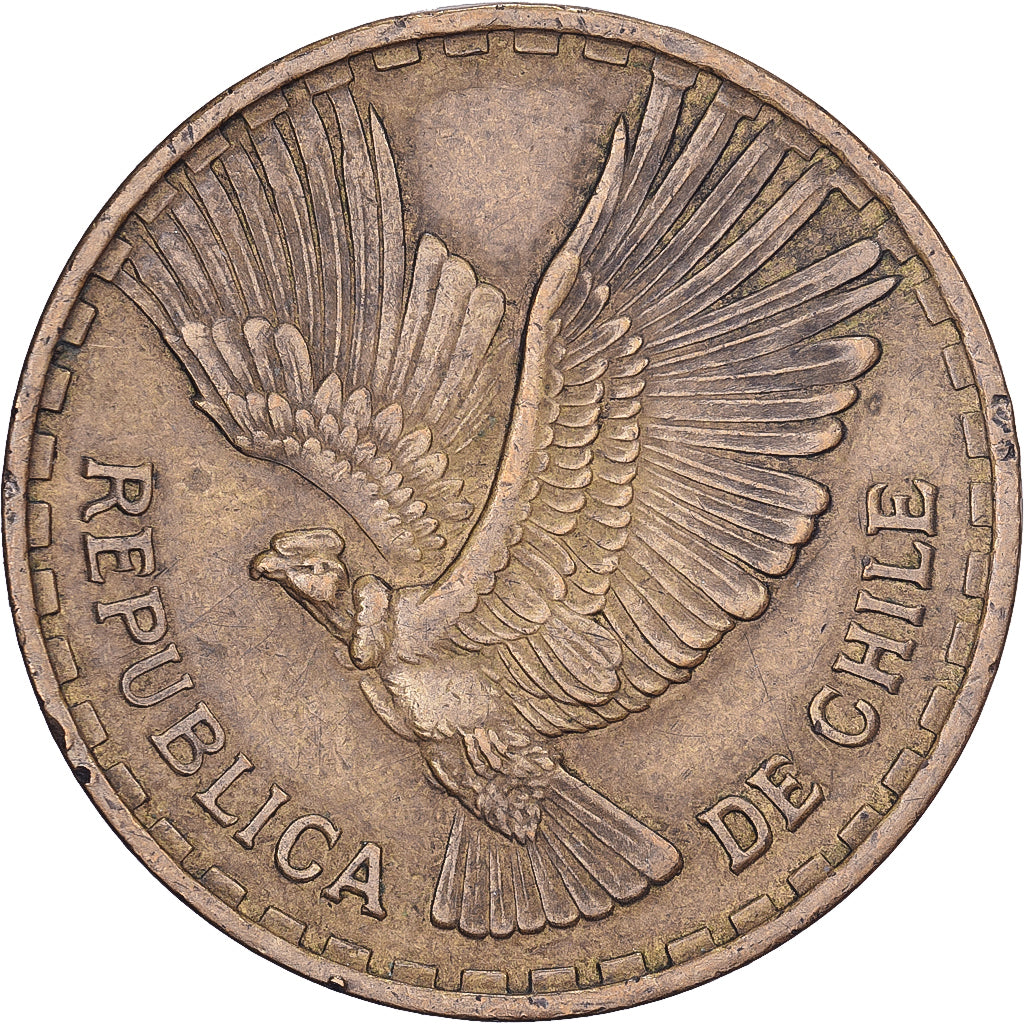 Chili, 10 Centesimos, 1962, Santiago, Bronze-Aluminium, TTB, KM:191