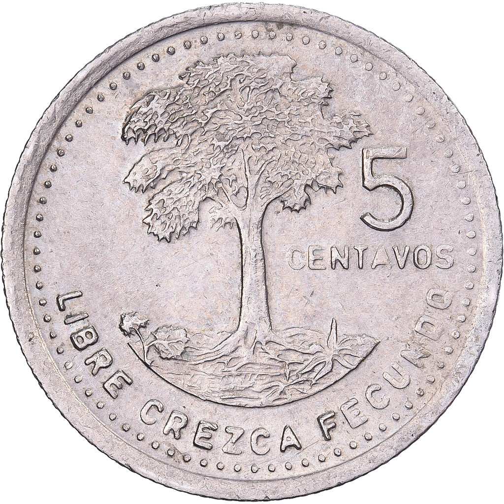 Guatemala, 5 Centavos, 1988, Kupfer-Nickel, SS, KM:276.4
