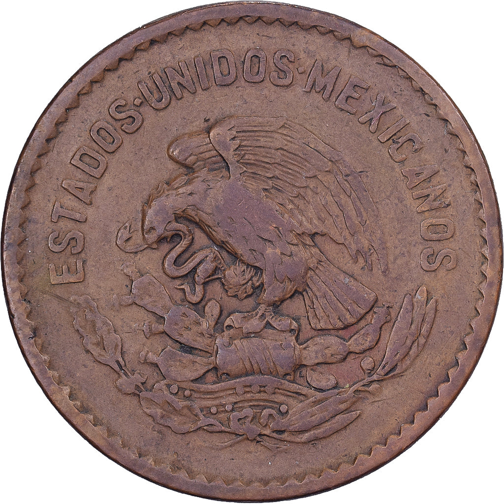 Mexico, 5 Centavos, 1946, Mexico City, Bronzen, ZF, KM:424