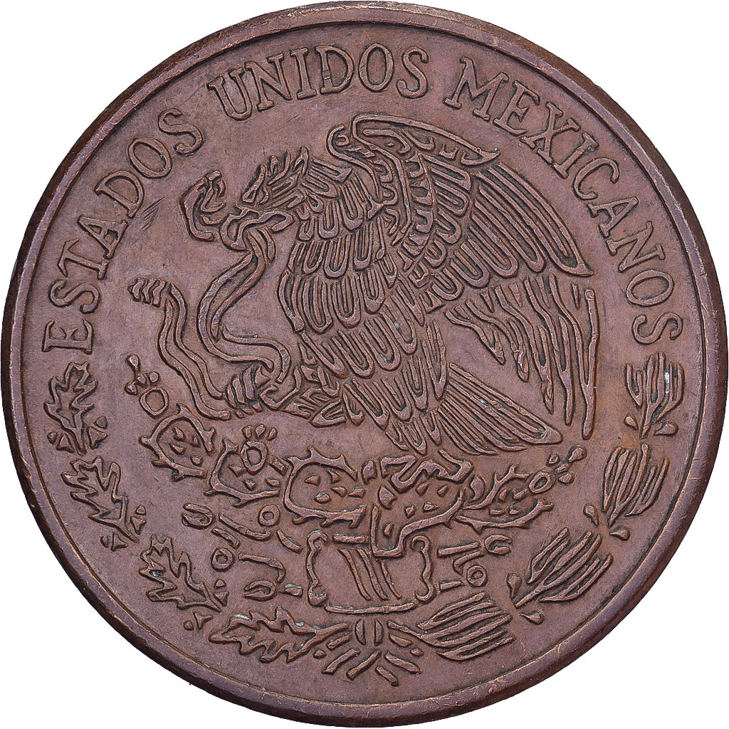 México, 20 Centavos, 1973, Mexico City, Bronce, MBC, KM:441