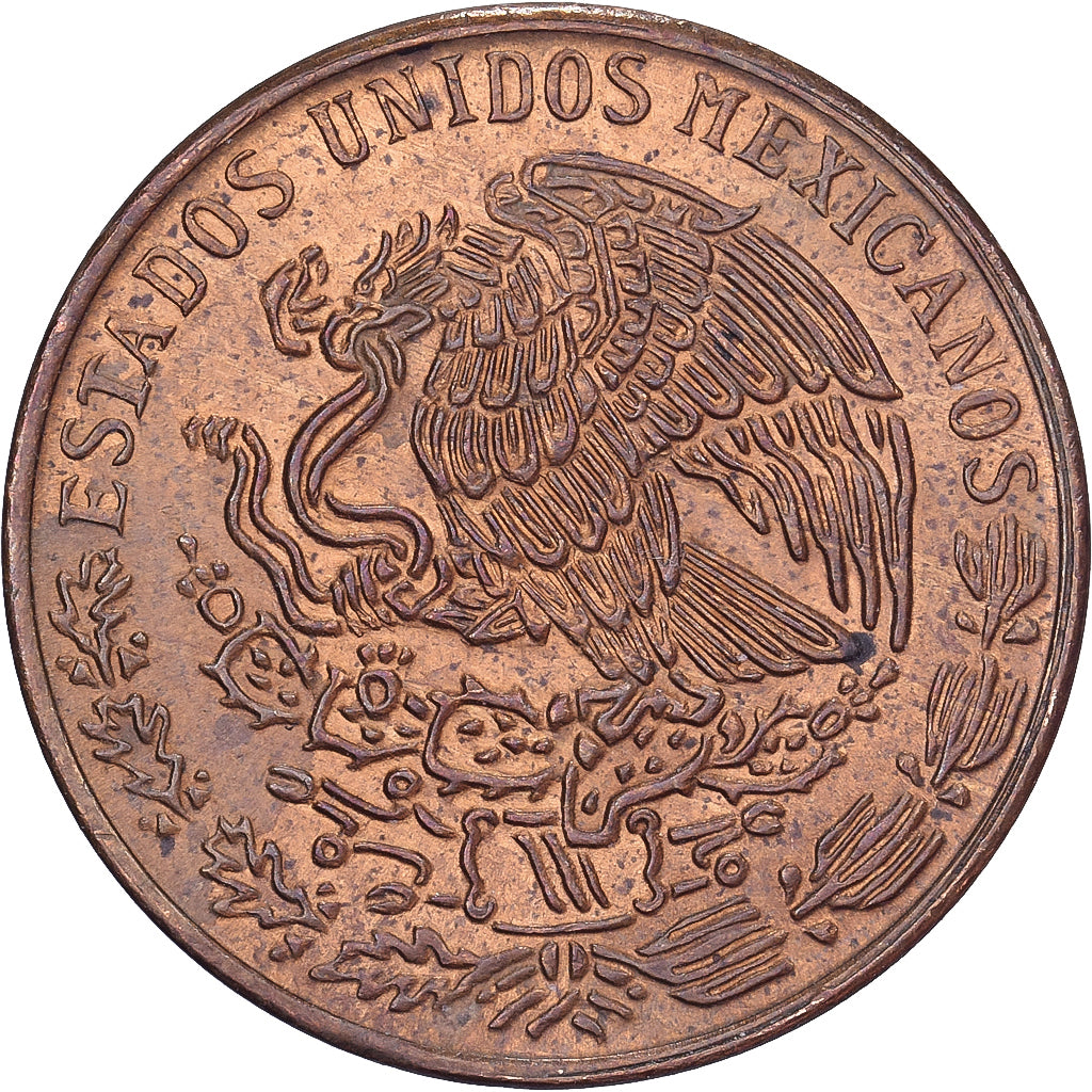 Mexico, 5 Centavos, 1974, Mexico, Brass, AU(50-53), KM:427