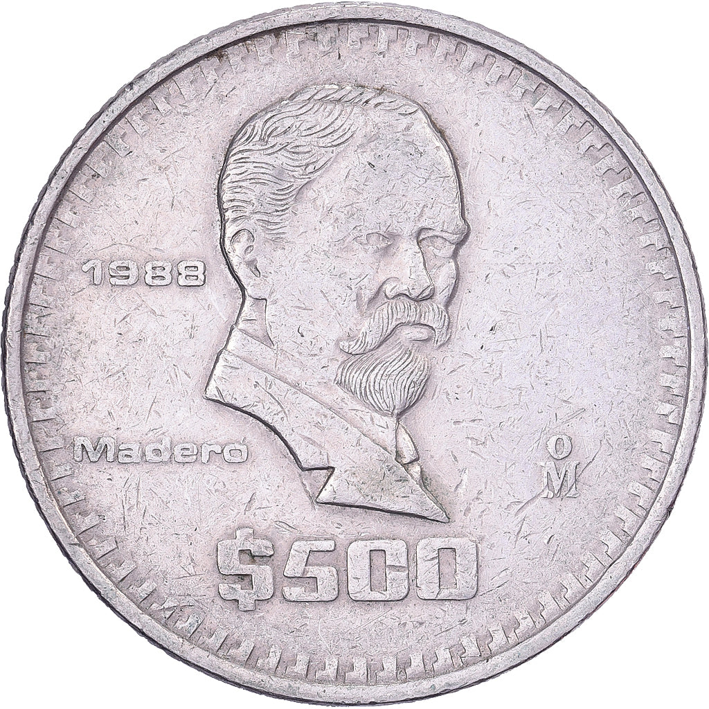 Mexico, 500 Pesos, 1988, Mexico City, Cupro-nikkel, ZF, KM:529