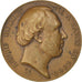 França, medalha, Segunda República Francesa, 1848, Cobre, AU(50-53)