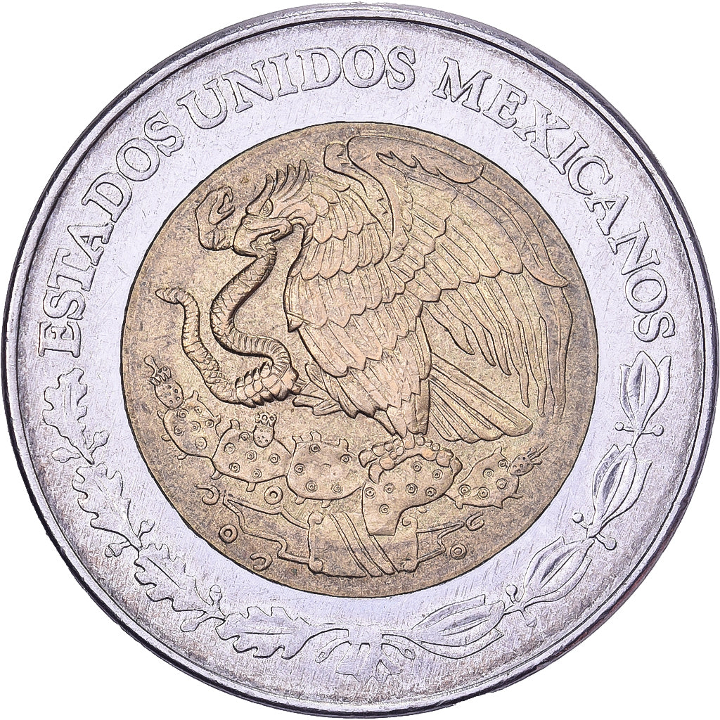Mexico, 2 Nuevo Pesos, 1992, Mexico City, Bi-Metallic, AU(50-53), KM:551