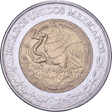 Mexico, 2 Nuevo Pesos, 1992, Mexico City, Bi-Metallic, AU(50-53), KM:551