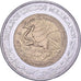 Mexico, 2 Nuevo Pesos, 1992, Mexico City, Bi-Metallic, AU(50-53), KM:551