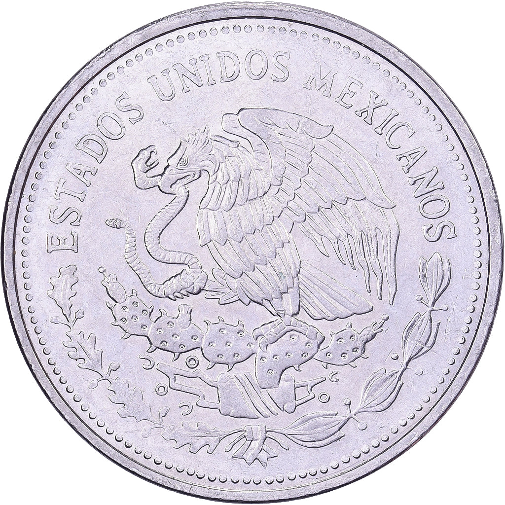 México, Peso, 1984, Mexico City, Aço Inoxidável, AU(50-53), KM:496