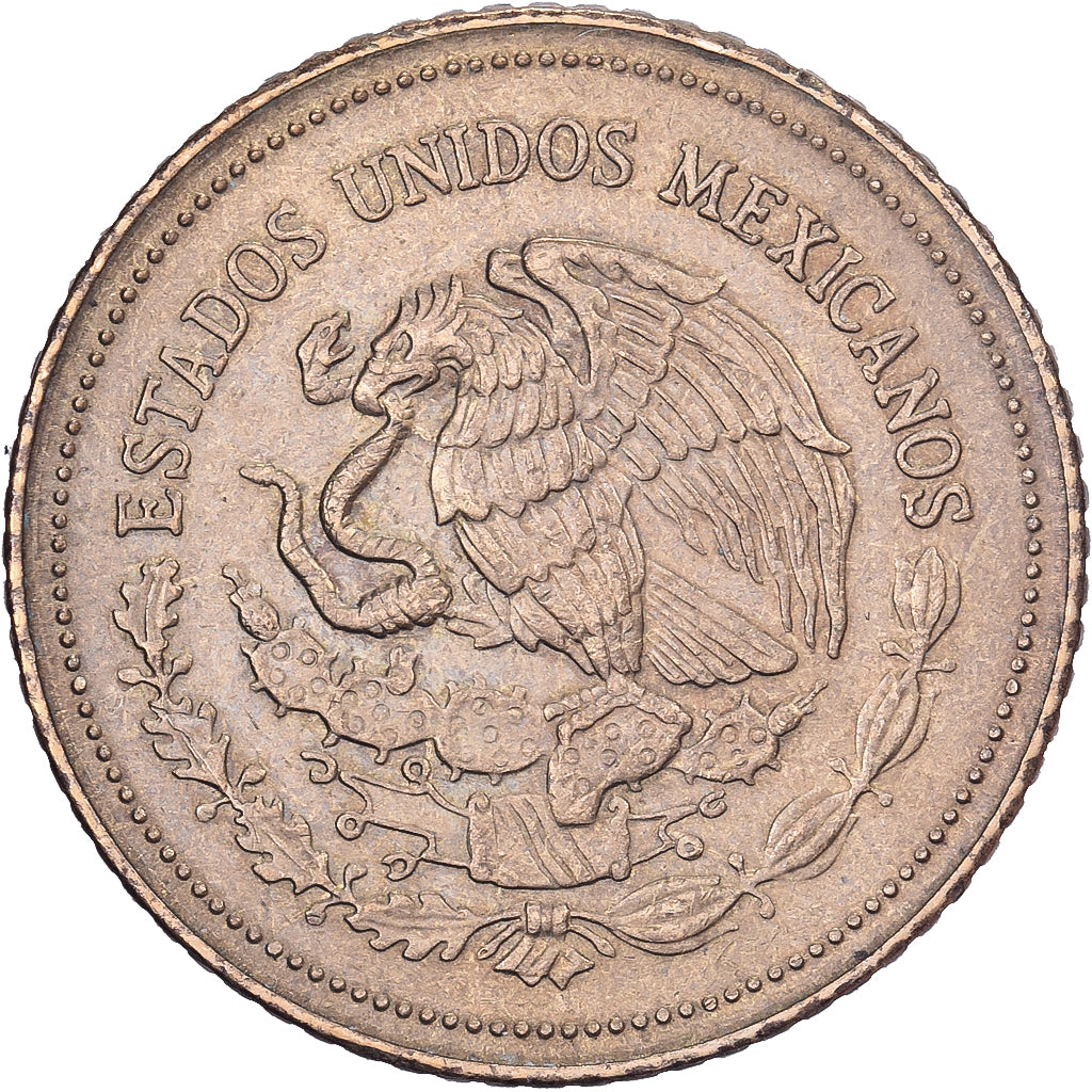 México, 20 Pesos, 1989, Mexico City, Latão, EF(40-45), KM:508