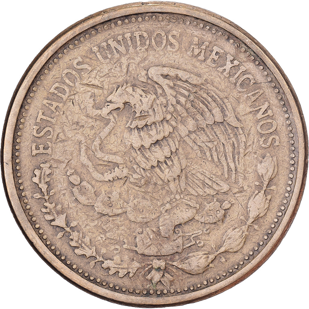 México, 100 Pesos, 1984, Mexico City, Alumínio-Bronze, VF(30-35), KM:493