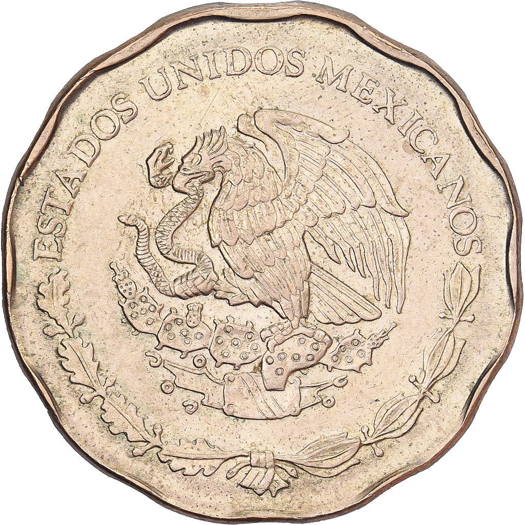 Mexico, 50 Centavos, 1992, Mexico City, Aluminum-Bronze, AU(50-53), KM:549