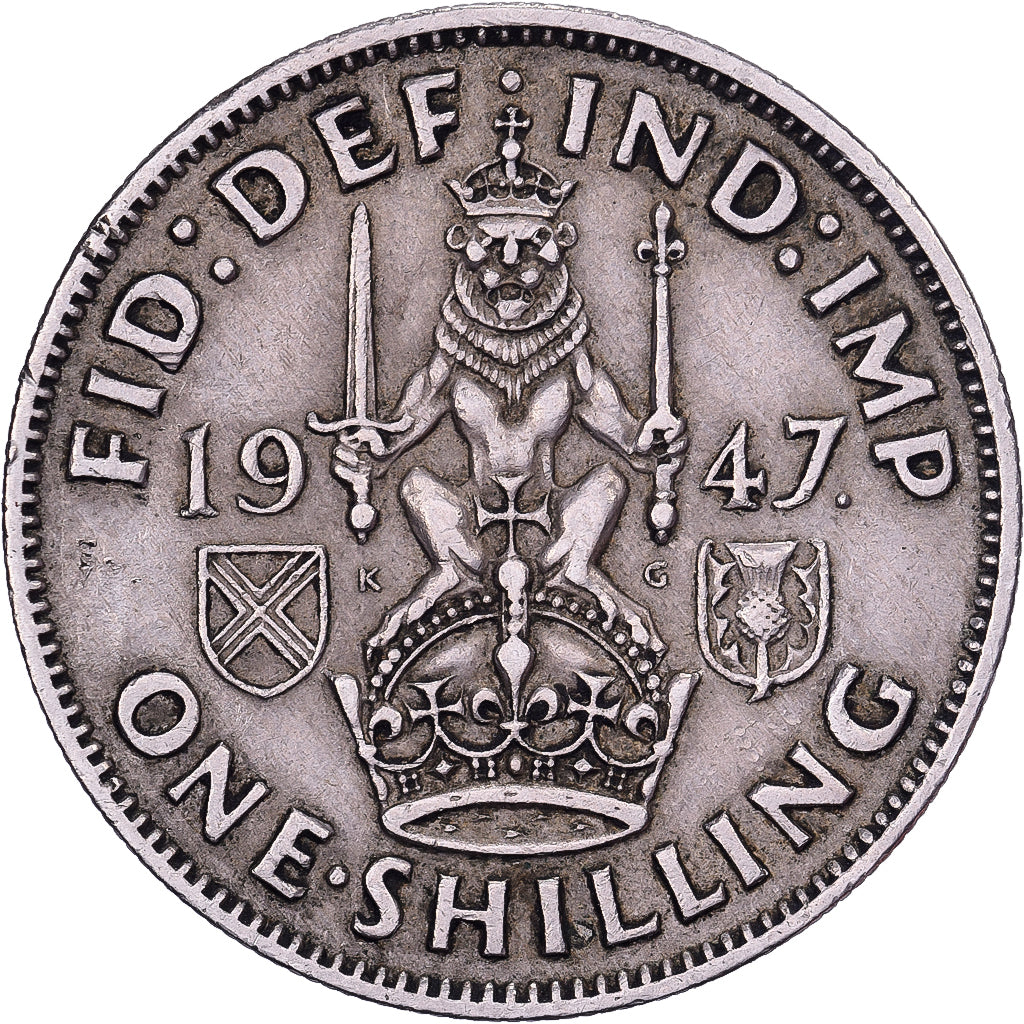 Grã-Bretanha, George VI, Shilling, 1947, Cobre-níquel, EF(40-45), KM:863