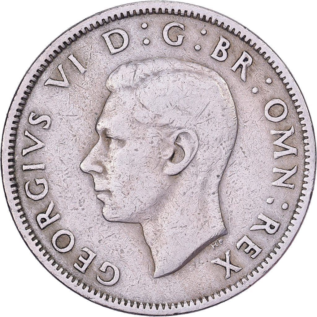 Wielka Brytania, George VI, Florin, Two Shillings, 1948, Miedź-Nikiel