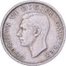 Wielka Brytania, George VI, Florin, Two Shillings, 1948, Miedź-Nikiel