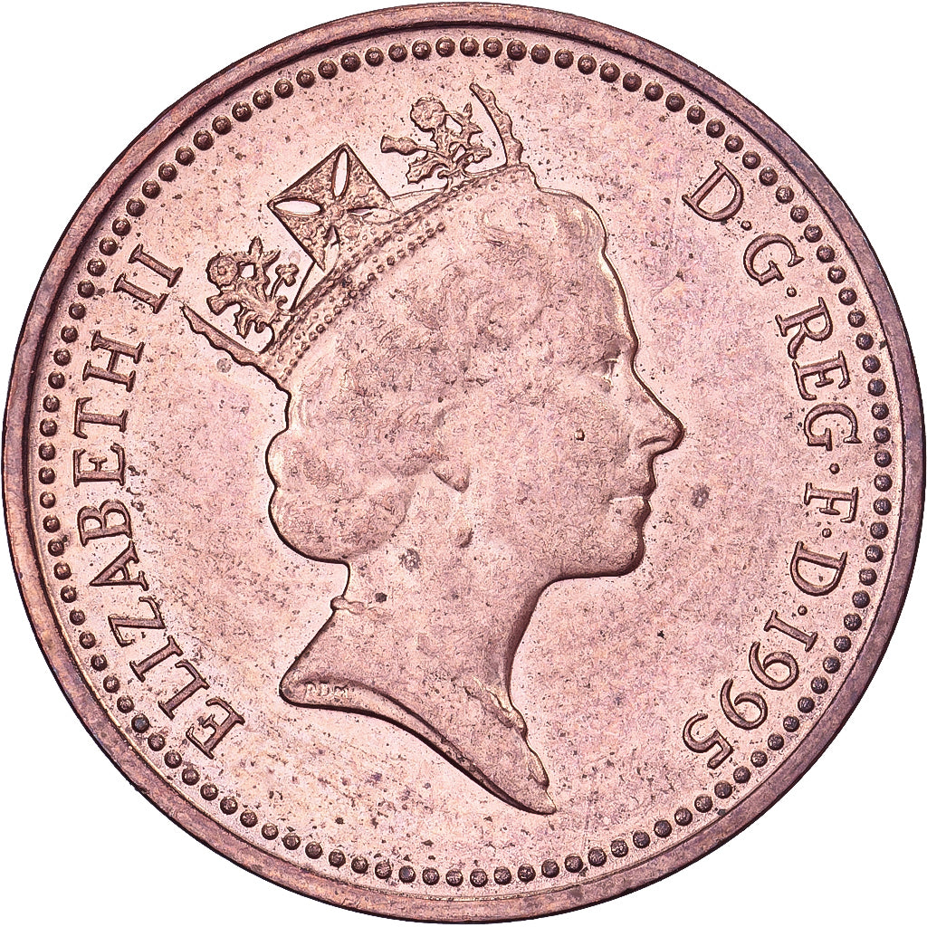 Großbritannien, Elizabeth II, Penny, 1995, Copper Plated Steel, VZ, KM:935a