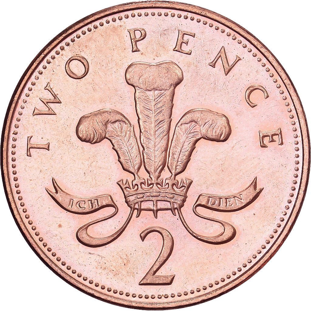 Groot Bretagne, Elizabeth II, 2 Pence, 1997, Copper Plated Steel, UNC-, KM:936a