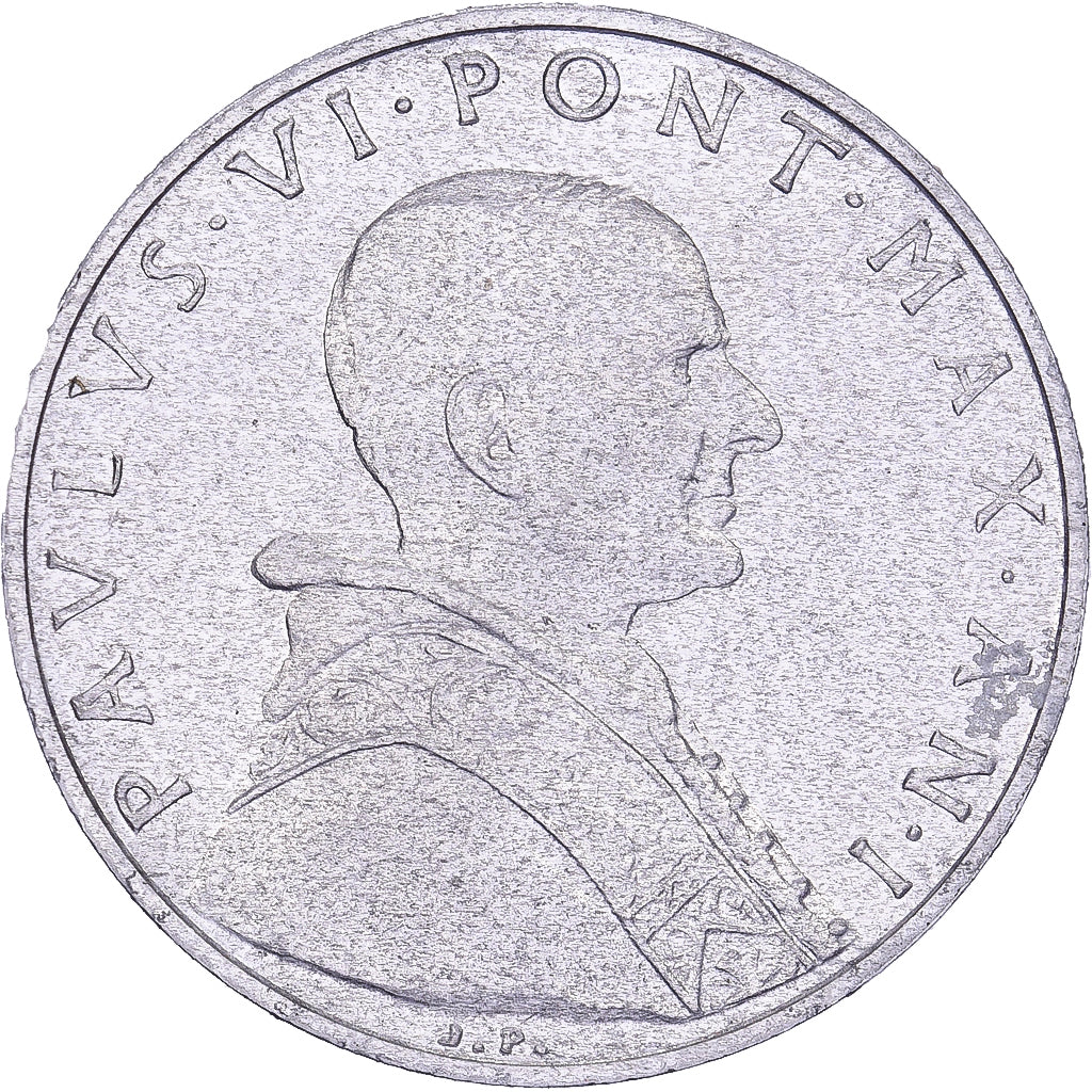 Vatican, Paul VI, 5 Lire, 1963, Rome, Aluminum, AU(55-58), KM:78.1