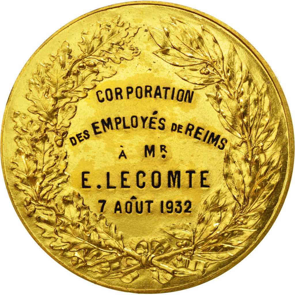 Francja, medal, Trzecia Republika Francuska, 1932, Brązowy, Rivet, AU(55-58)