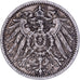 NIEMCY - IMPERIUM, Wilhelm II, Mark, 1907, Berlin, Srebro, EF(40-45), KM:14