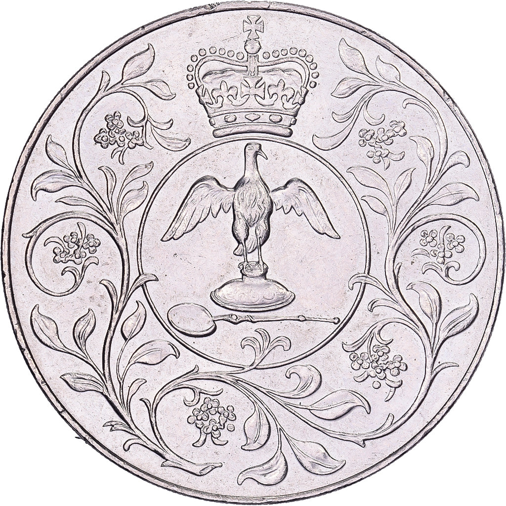 Grã-Bretanha, Elizabeth II, 25 New Pence, 1977, Cobre-níquel, AU(50-53)