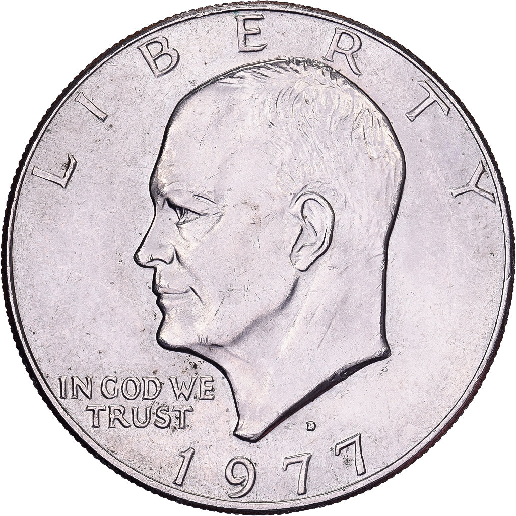 Verenigde Staten, Dollar, Eisenhower, 1977, U.S. Mint, Copper-Nickel Clad
