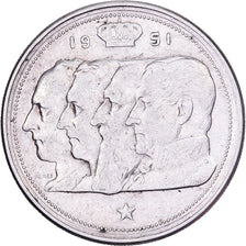 Belgio, Régence Prince Charles, 100 Francs, 100 Frank, 1951, Brussels, Argento