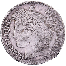 Francja, 20 Centimes, Cérès, 1851, Paris, Srebro, VF(20-25), Gadoury:303